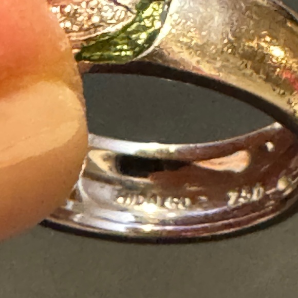 Hidalgo Dolphin Enamel Ring 18K WG - Picture 3 of 6